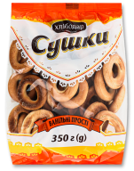 Сушки Хлібодар ванільні, прості, 350г